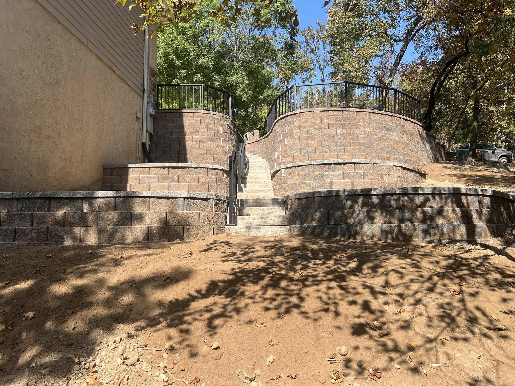Front Entry Paver Path with Landscaping