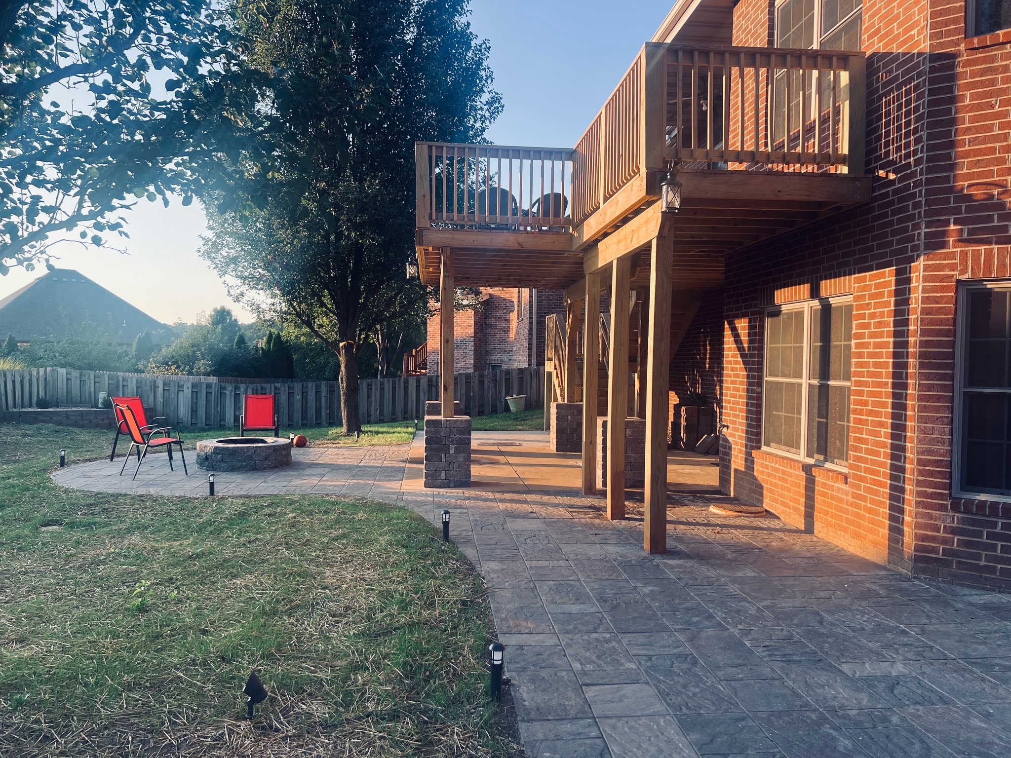 Paver Walkway Side Yard