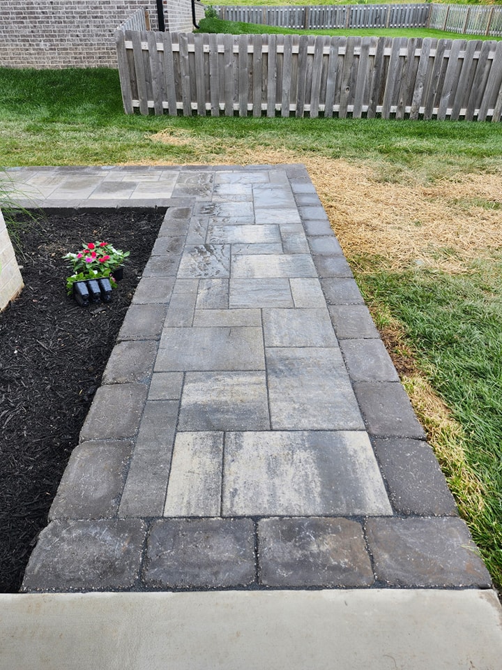 Paver Walkway to Backyard Patio