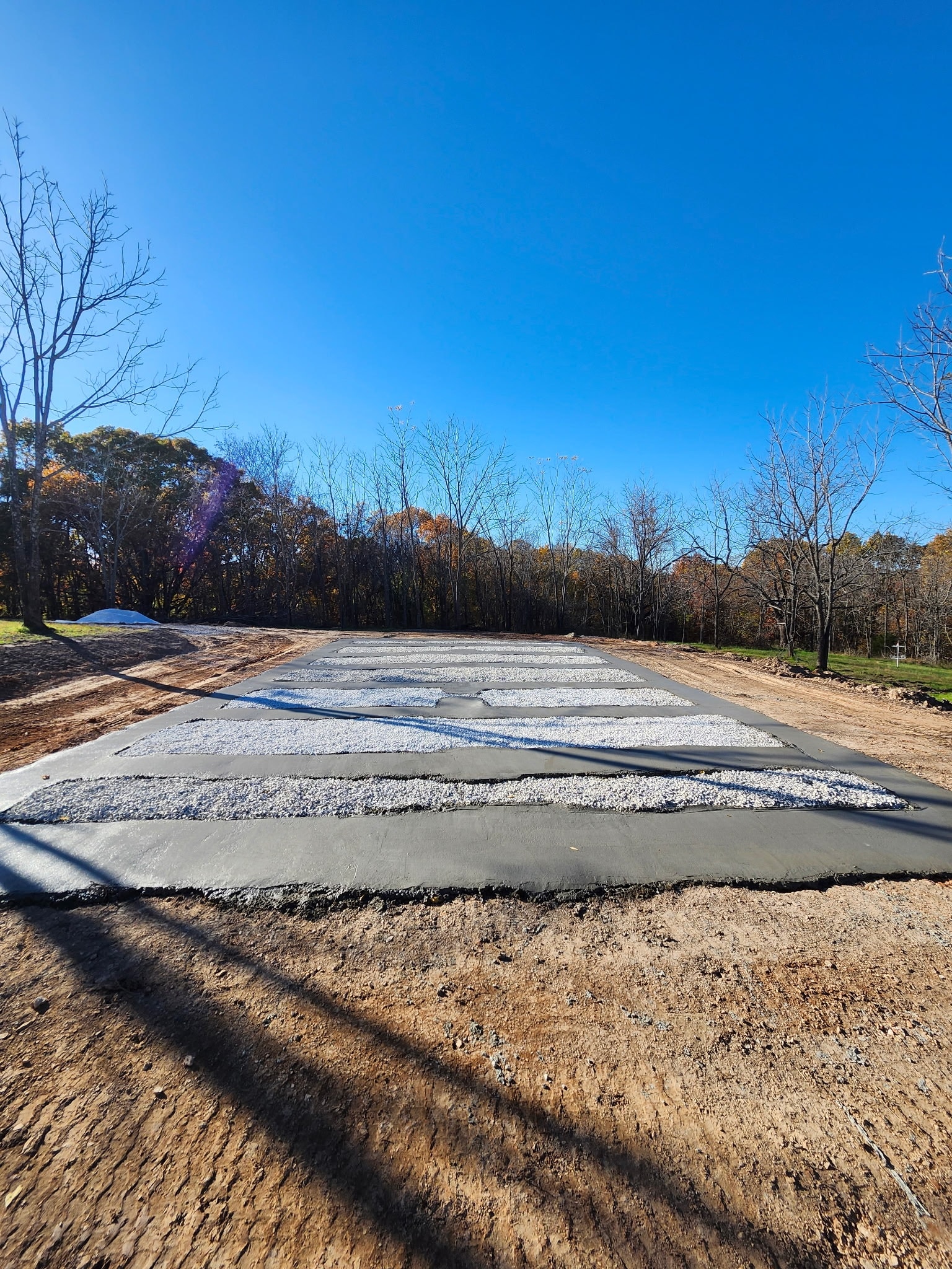 Concrete Foundation with Gravel Base